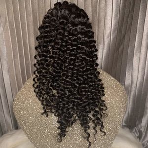 Human hair ponytail Kinky Curly